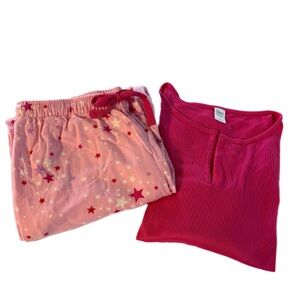 Sleep Chic Pajama Set with Star Print (Size L)